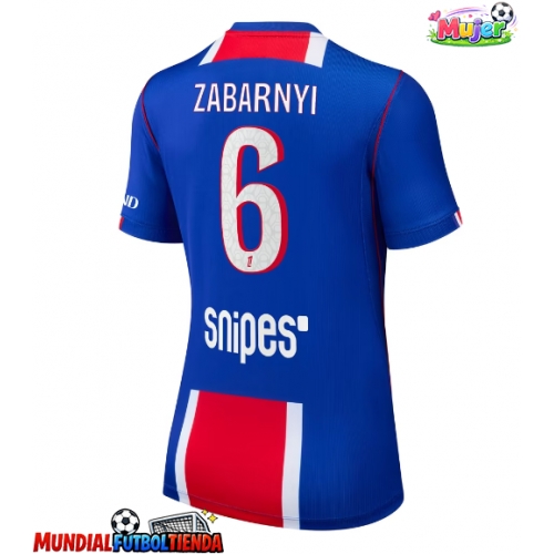 Camiseta Paris Saint-Germain Ilya Zabarnyi #6 Primera Equipación Replica 2026-27 para mujer mangas cortas